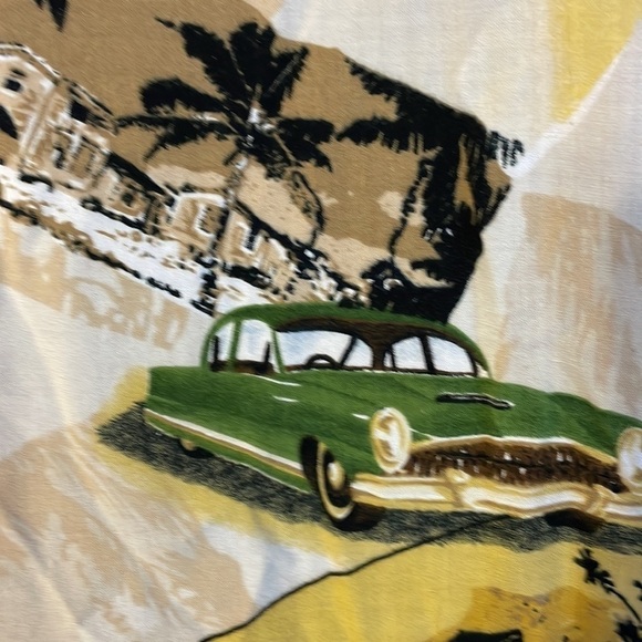 Steve & Barry’s Classic Hawaiian Classic Car Floral Button Down Shirt size XL - Picture 12 of 16